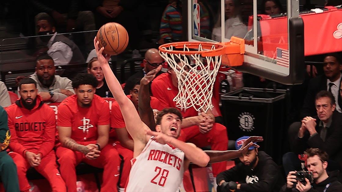 Amerikan Basketbol Ligi'nde (NBA) milli oyuncu Alperen Şengün'ün forma giydiği