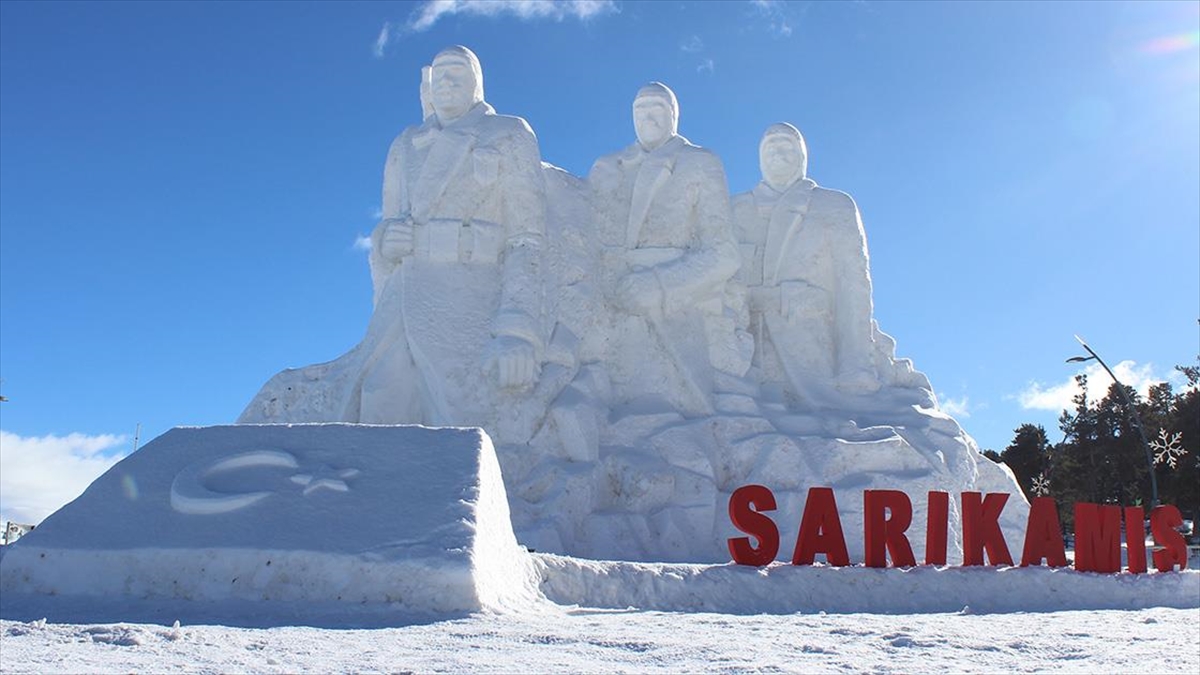 Kars'ın Sarıkamış ilçesinde Sarıkamış Harekatı'nın 109. yılı anma etkinlikleri kapsamında