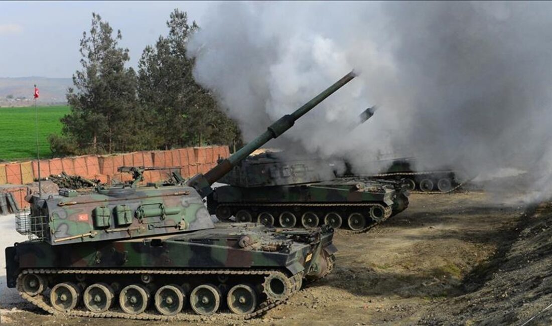 Milli Savunma Bakanlığı (MSB), Suriye'nin kuzeyindeki Fırat Kalkanı bölgesine taciz