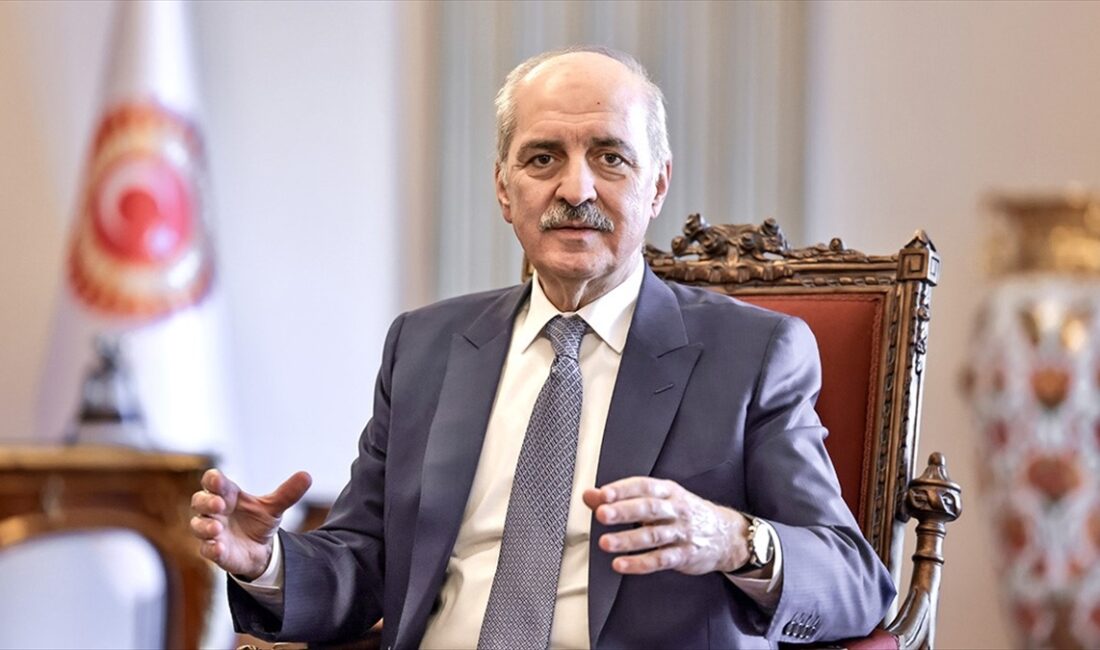 TBMM Başkanı Numan Kurtulmuş, "Bütün insanlığın gözü önünde büyük bir
