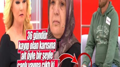 36 gündür kayıp olan karısına ait öyle bir şeyle canlı yayına çıktı ki… Müge Anlı ‘Allah akıl fikir versin’ dedi