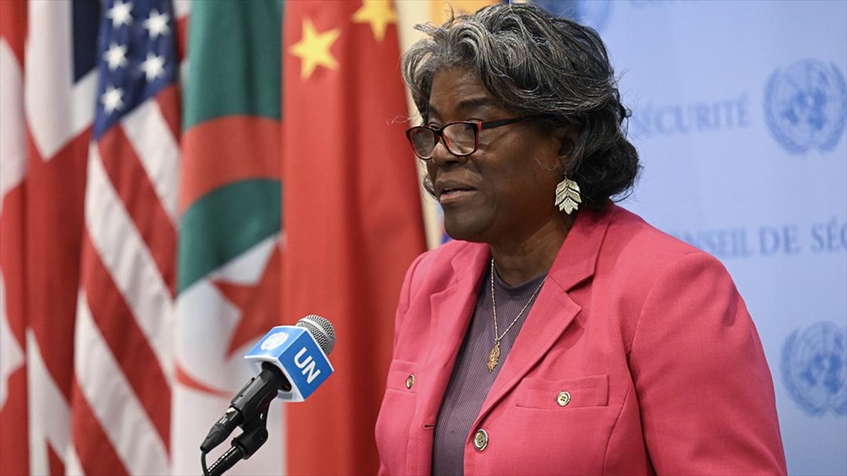 ABD'nin Birleşmiş Milletler (BM) Daimi Temsilcisi Linda Thomas-Greenfield, Cezayir'in hazırladığı