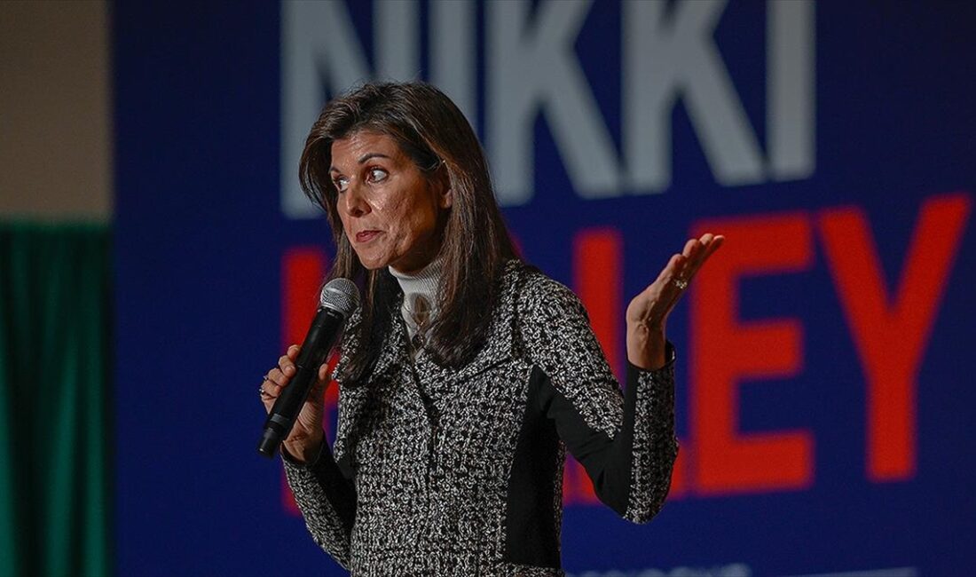 ABD'de 2024 başkanlık yarışında Cumhuriyetçi Partinin aday adaylarından Nikki Haley,