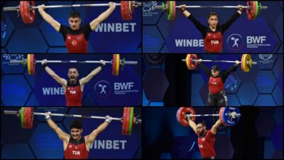 Bulgaristan'ın ev sahipliğinde gerçekleştirilen Avrupa Halter Şampiyonası'nı milli sporcular; 5