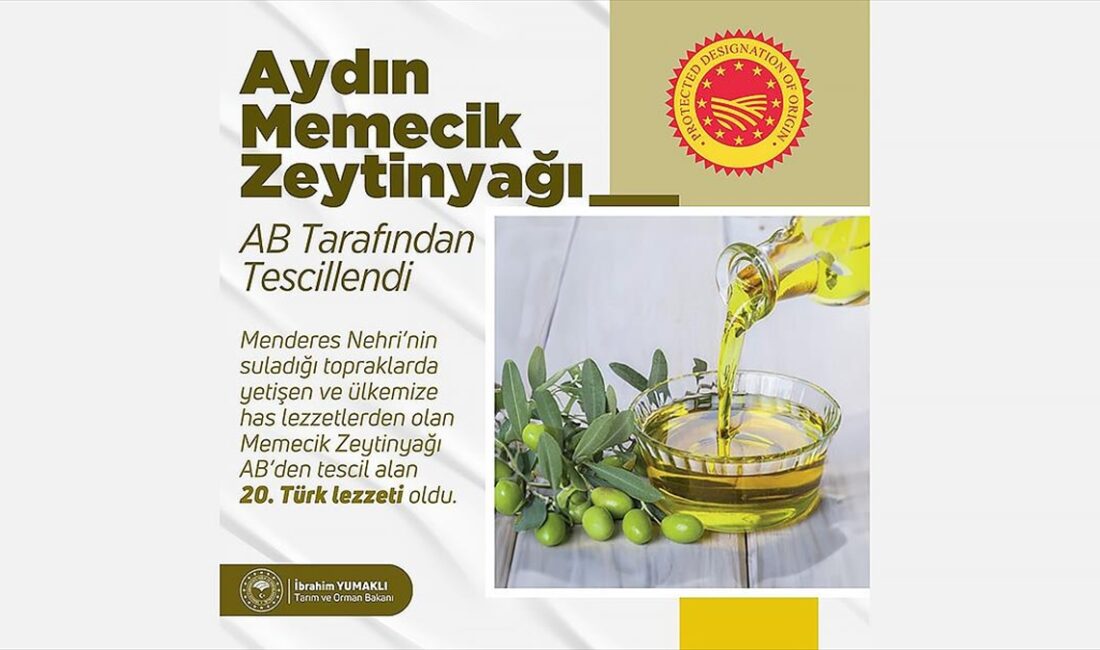 Tarım ve Orman Bakanı İbrahim Yumaklı, Aydın memecik zeytinyağı ile