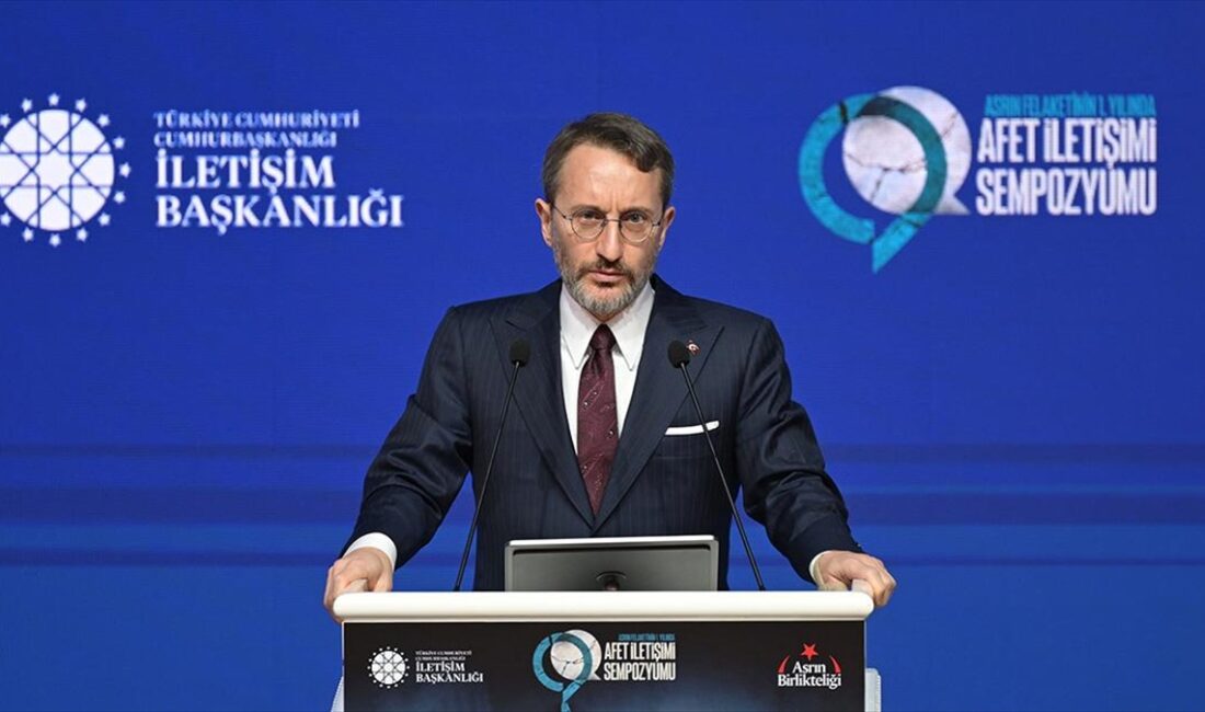 Cumhurbaşkanlığı İletişim Başkanı Fahrettin Altun, afet iletişiminin Türkiye İletişim Modelinin