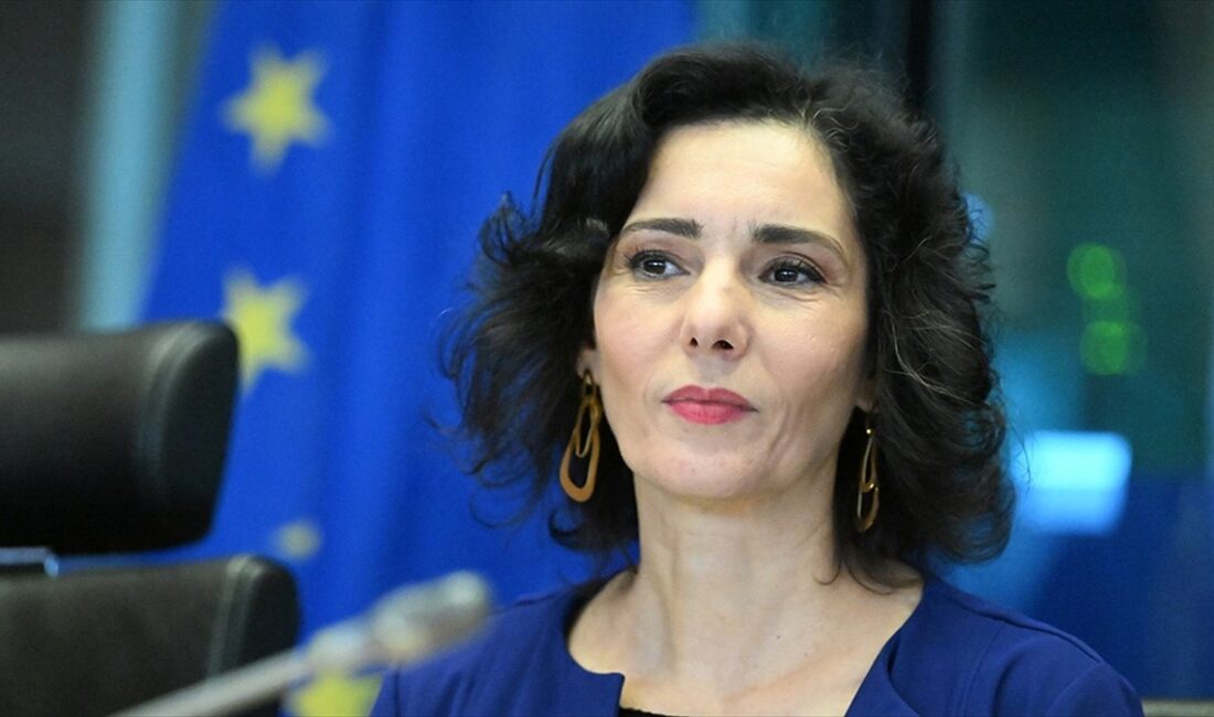 Avrupa Birliği (AB) Dönem Başkanı Belçika'nın Dışişleri Bakanı Hadja Lahbib,