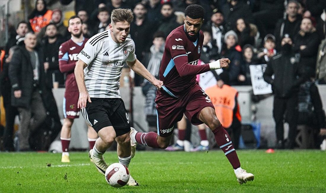 Trendyol Süper Lig'de 24. haftanın kapanış maçında Beşiktaş, sahasında Trabzonspor'u