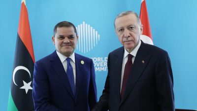 Cumhurbaşkanı Recep Tayyip Erdoğan, Libya Ulusal Birlik Hükümeti Başbakanı Abdulhamid
