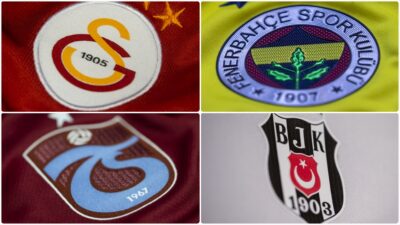 Trendyol Süper Lig'in "Dört Büyükler"i Beşiktaş, Trabzonspor, Galatasaray ve Fenerbahçe,
