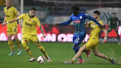 Trendyol Süper Lig'in 26. haftasında Fenerbahçe, deplasmanda Çaykur Rizespor'u 3-1