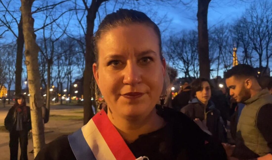 Fransa'da muhalefetteki Boyun Eğmeyen Fransa (LFI) Meclis Grup Başkanvekili Mathilde