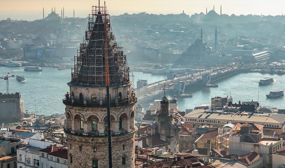 Galata Kulesi, depreme karşı güçlendirme ve dış cephe onarımı çalışmaları