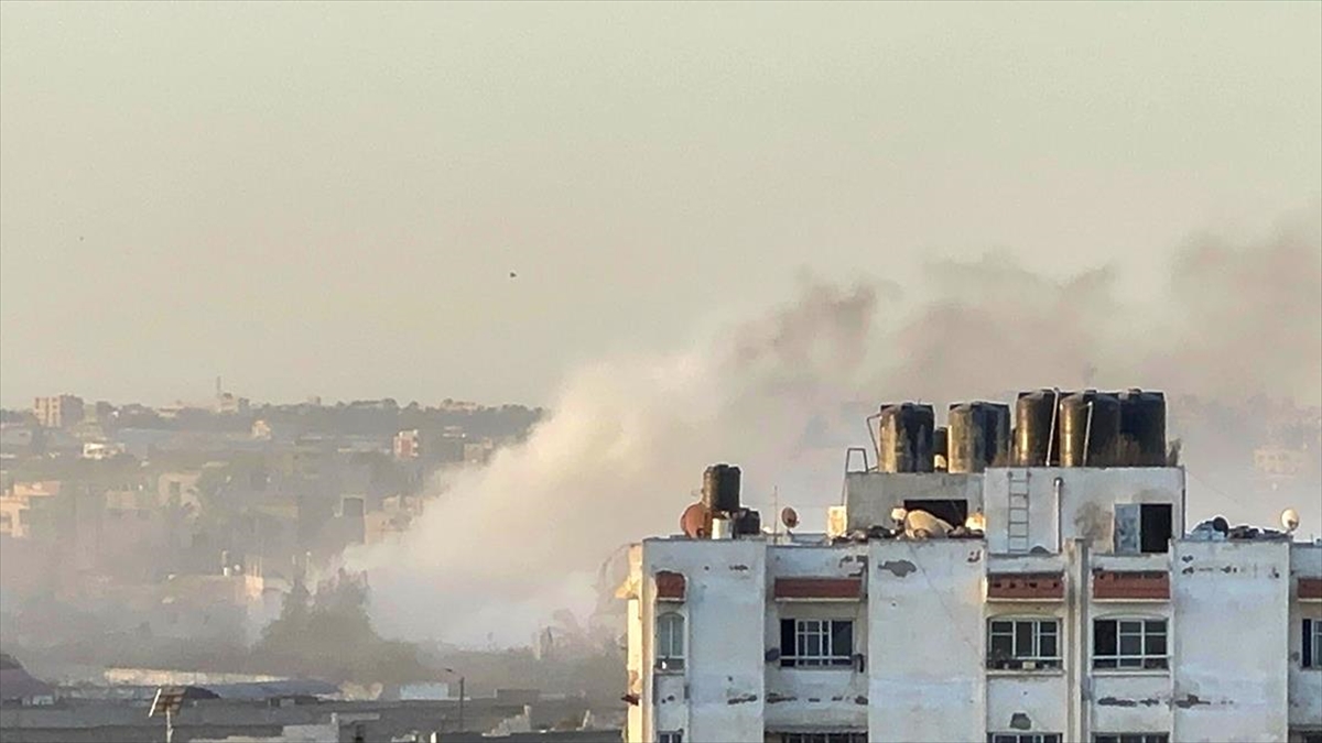 İsrail ordusunun, işgal altındaki Gazze Şeridi'nin Han Yunus kentinde bulunan