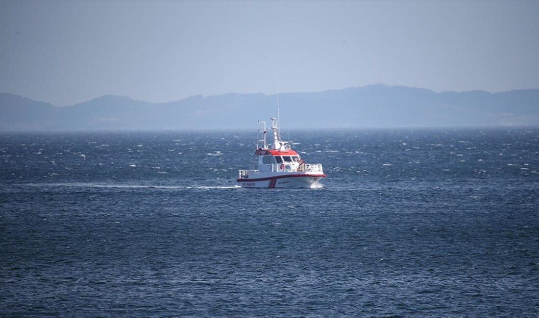 Marmara Denizi'nde, Bursa'nın Karacabey ilçesi açıklarında İmralı Adası'nın güneybatısında su