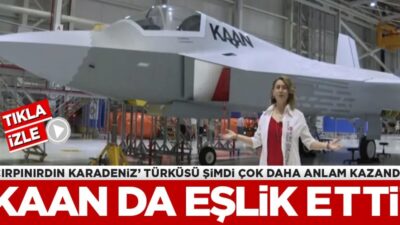 Azerin’den MMU Kaan’ın önünde “Çırpınırdın Karadeniz”