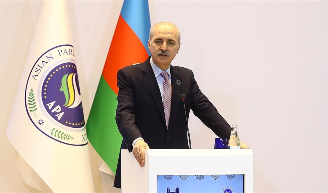 Türkiye Büyük Millet Meclisi (TBMM) Başkanı Numan Kurtulmuş, Lahey'de İsrail'e