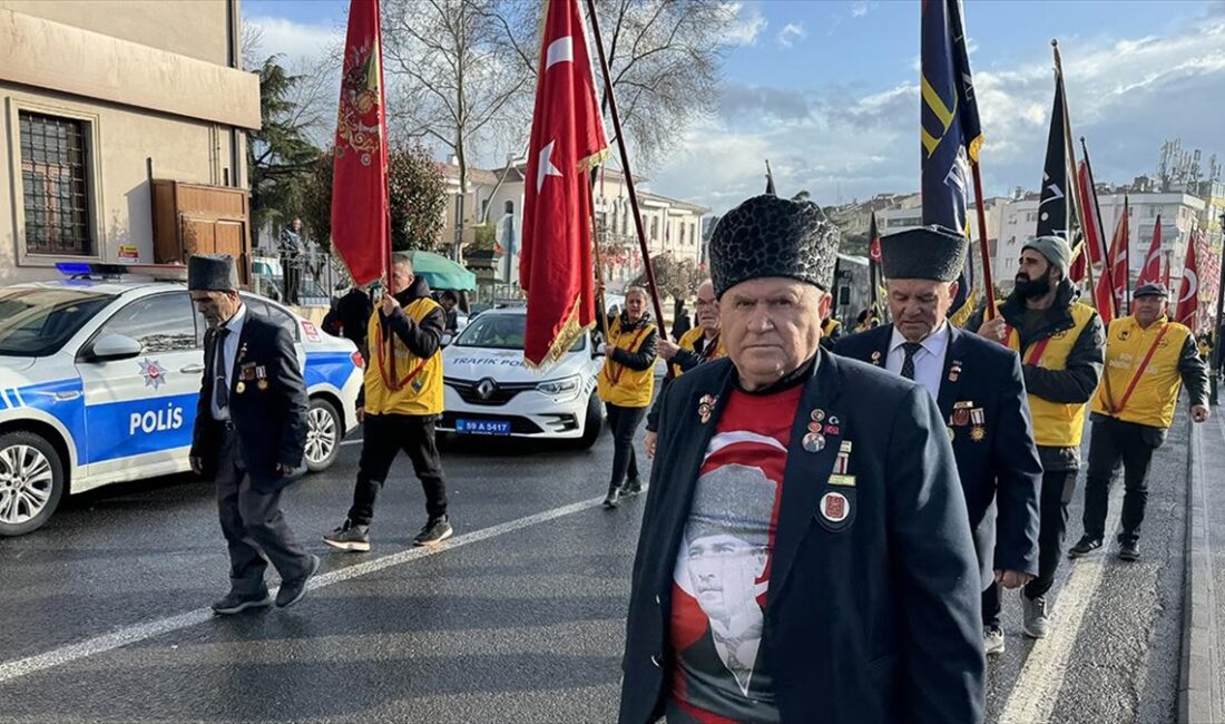 TEKİRDAĞ (AA) – 57. Alay Yürüyüş Komitesi’nin organizasyonunda bir araya