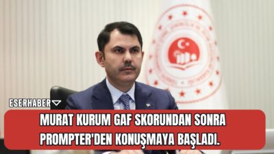 Yaptığı gaflarla gündem olan AKP’nin İstanbul adayı Murat Kurum konuşmalarında prompter kullanmaya başladı.