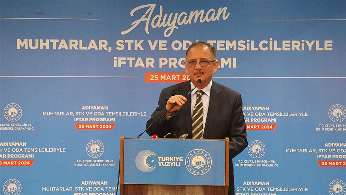 Çevre, Şehircilik ve İklim Değişikliği Bakanı Mehmet Özhaseki, "Binlerce kişilik