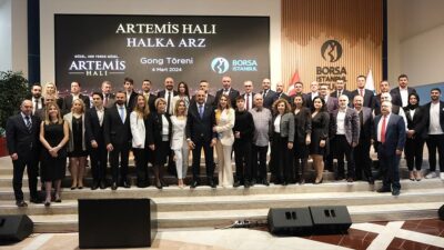 Artemis Halı, bugün düzenlenen gong töreninin ardından Borsa İstanbul'da işlem