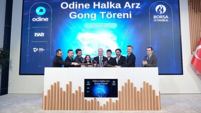 Odine, bugün düzenlenen gong töreninin ardından Borsa İstanbul'da işlem görmeye