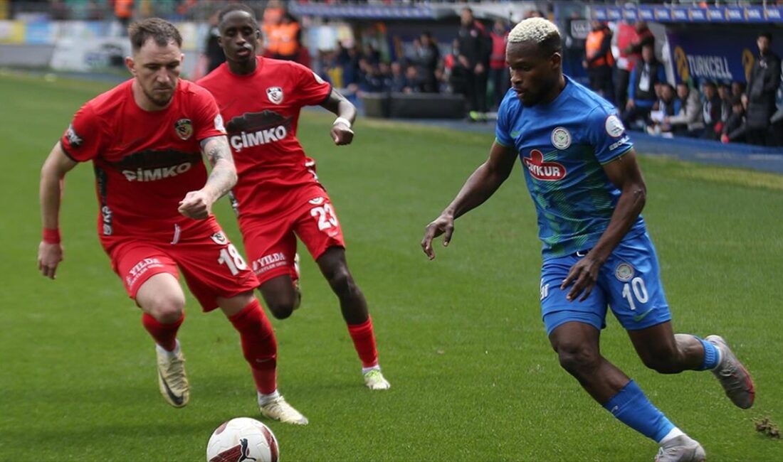 Trendyol Süper Lig'in 30. haftasında Çaykur Rizespor, Gaziantep FK'yi 3-1