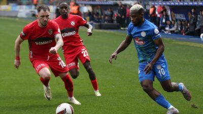 Trendyol Süper Lig'in 30. haftasında Çaykur Rizespor, Gaziantep FK'yi 3-1