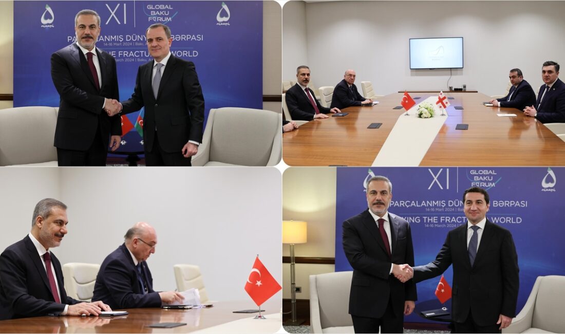 Dışişleri Bakanı Hakan Fidan, Bakü'de, Azerbaycan Dışişleri Bakanı Ceyhun Bayramov
