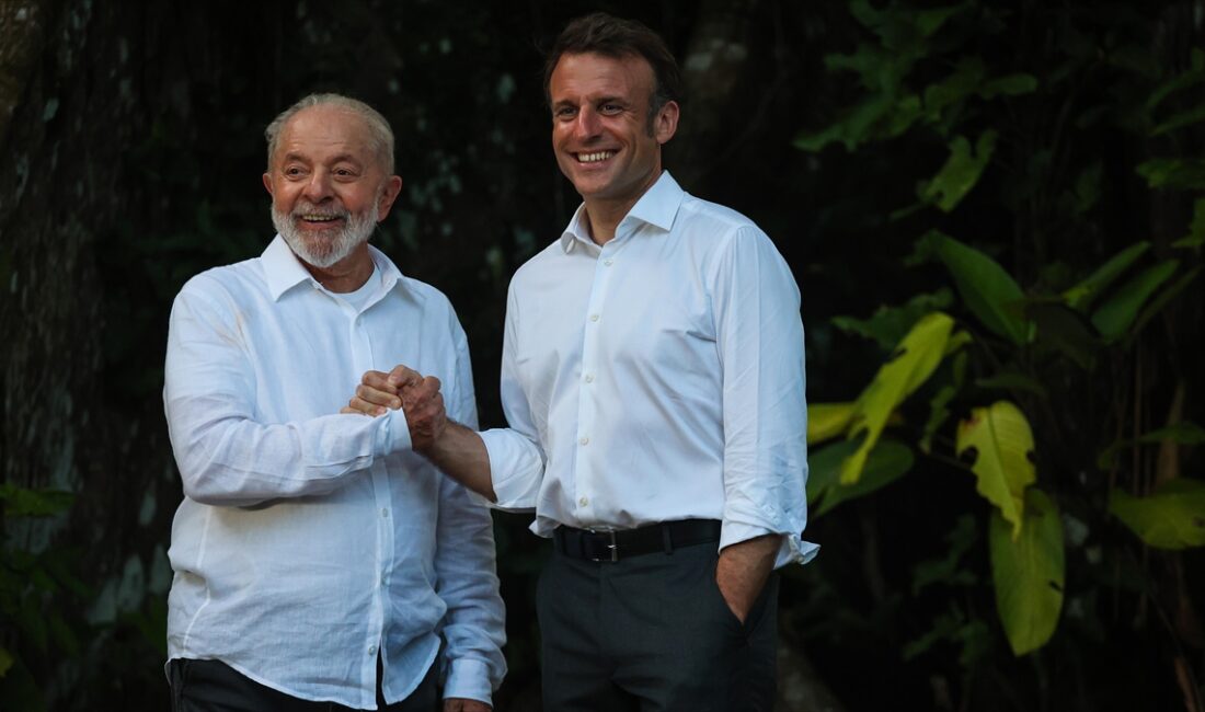 Fransa Cumhurbaşkanı Emmanuel Macron, 3 günlük resmi Brezilya ziyareti kapsamında,