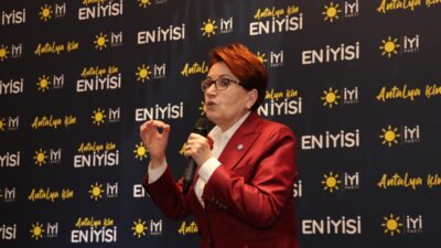 ANTALYA (AA) – İYİ Parti Genel Başkanı Meral Akşener, "Belediye