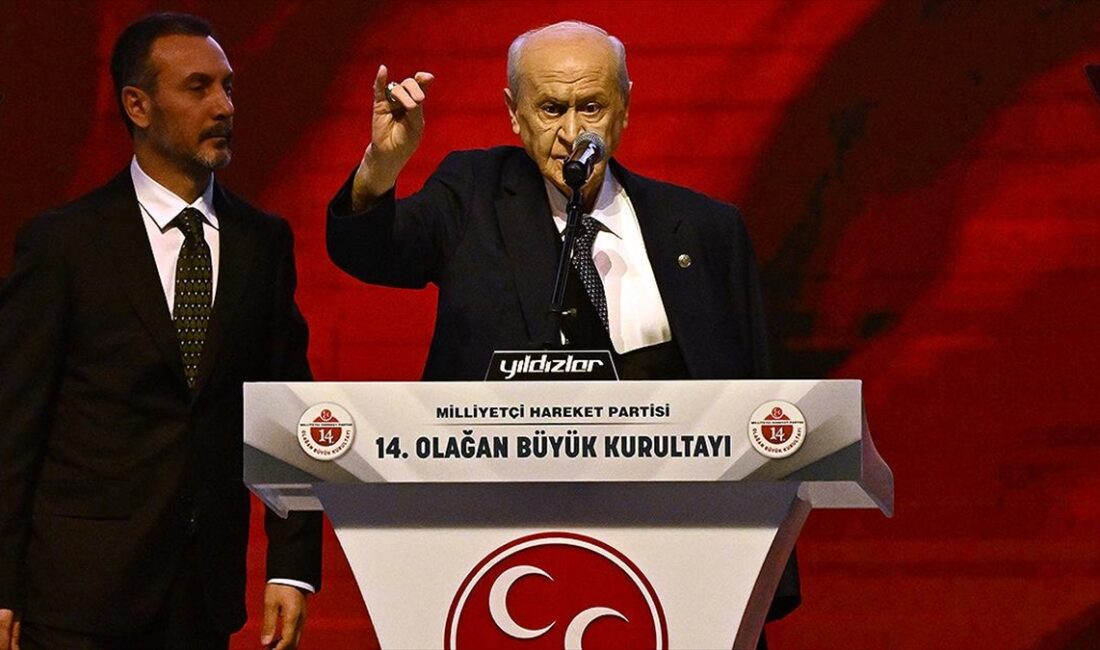 MHP Genel Başkanı Devlet Bahçeli, MHP 14. Olağan Büyük Kurultayı'nda,