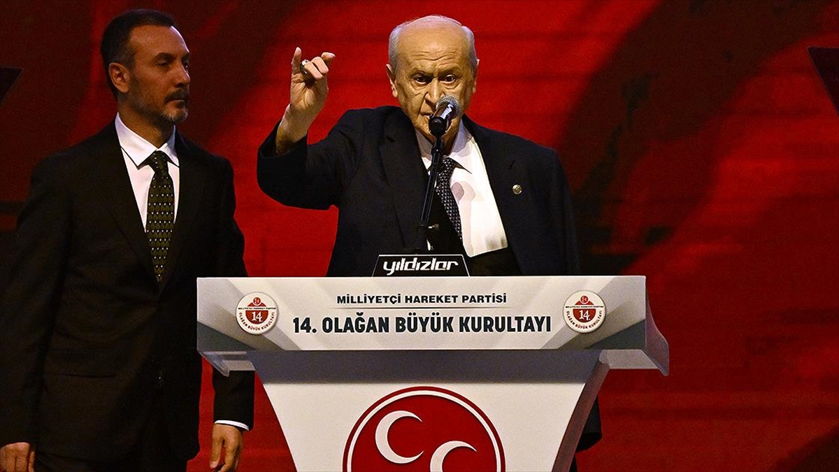 MHP Genel Başkanı Devlet Bahçeli, MHP 14. Olağan Büyük Kurultayı'nda,