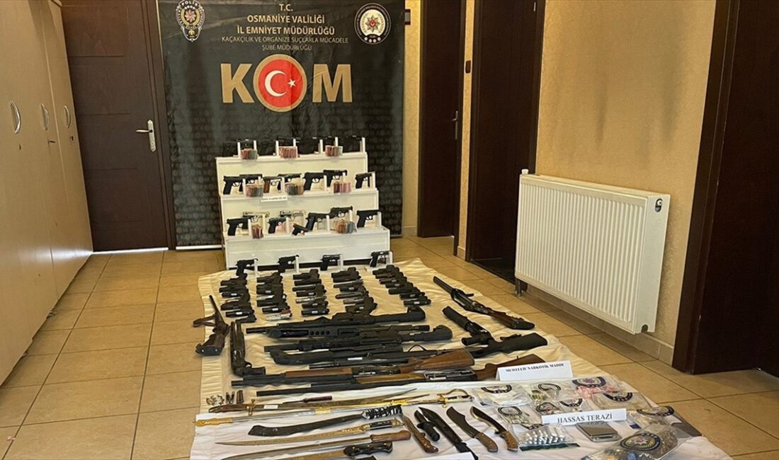 Osmaniye'de iki organize suç örgütüne yönelik Mahzen-3 operasyonunda ev, iş
