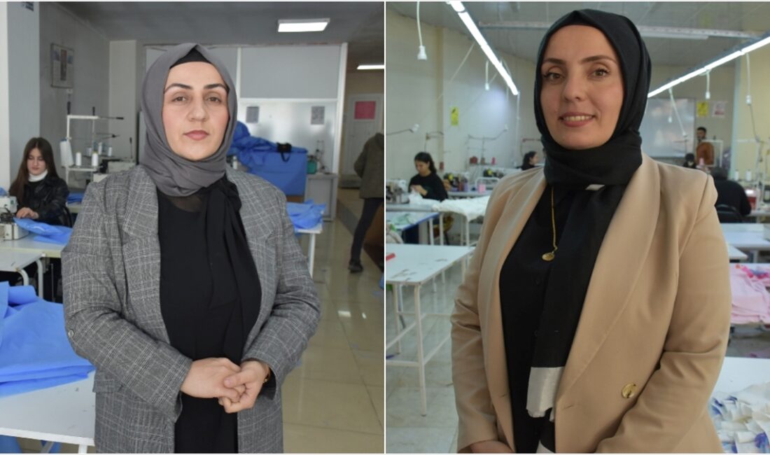 Uludere ilçesinde çalışan Nazife Ürek ve Ceylan Bayram, KOSGEB'den aldıkları