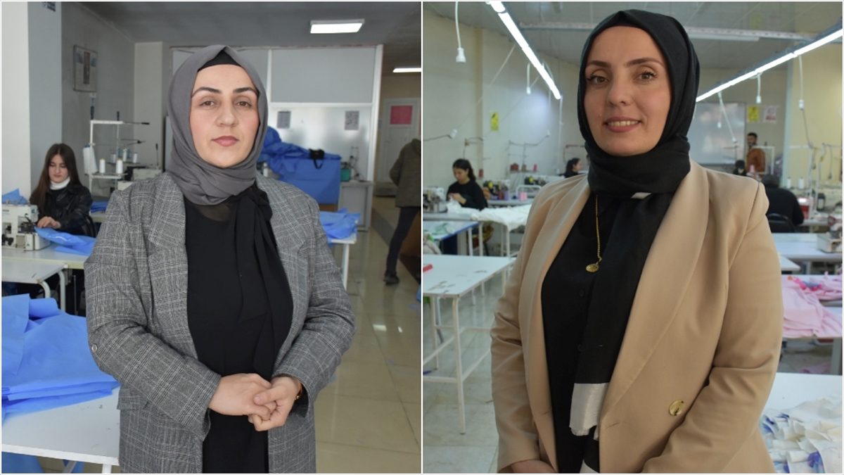 Uludere ilçesinde çalışan Nazife Ürek ve Ceylan Bayram, KOSGEB'den aldıkları