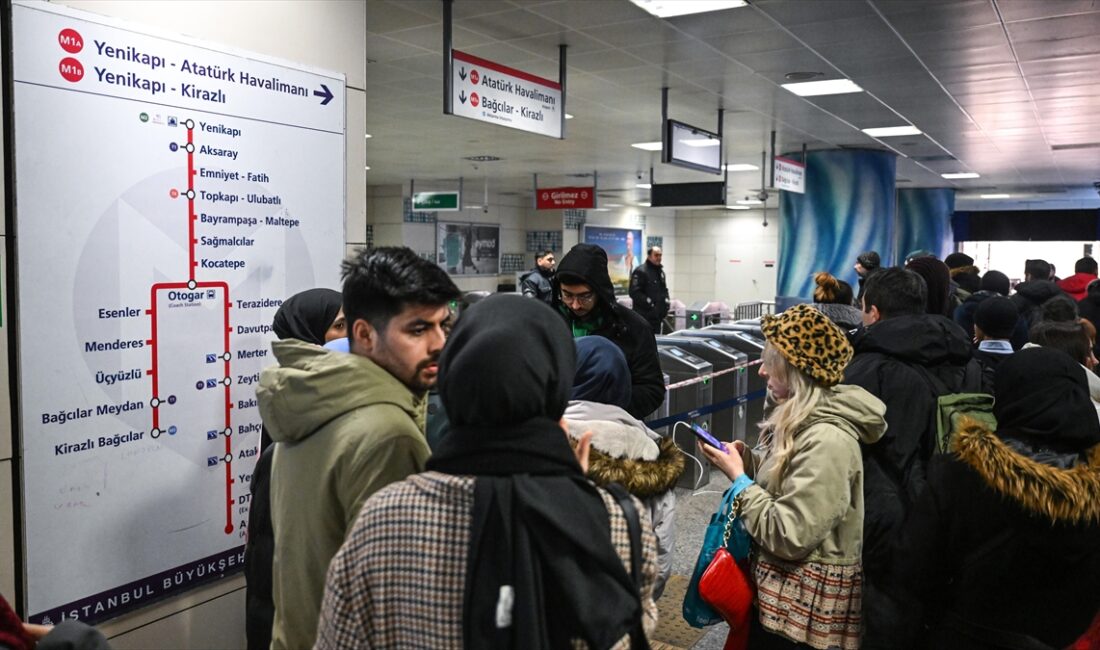 İSTANBUL (AA) – Metro İstanbul’un sosyal medya hesabından yapılan açıklamada,