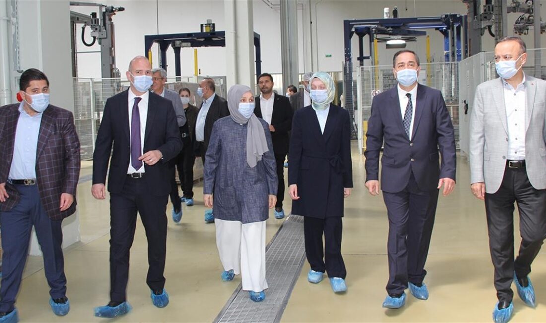 AK Parti heyeti, Beypazarı Doğal Maden Suyu tesislerini ziyaret ederek