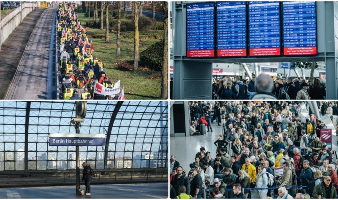 Almanya'da Federal Havacılık Güvenliği Şirketleri Birliği (BDLS) ile sendikalar arasında,