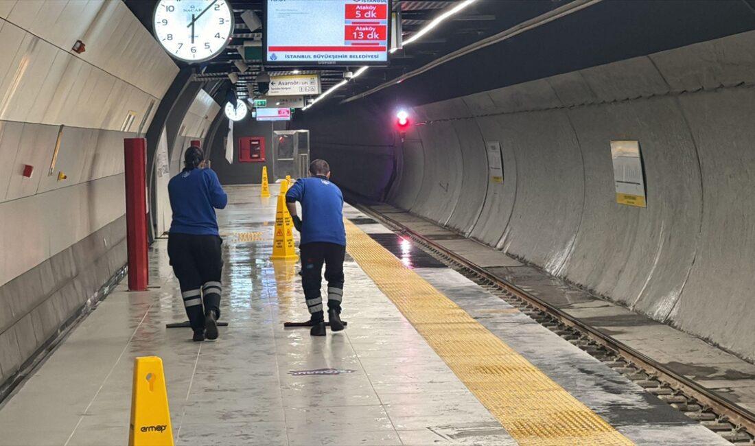 İSTANBUL (AA) – M9 Ataköy-Olimpiyat Metro Hattı’nın Bahçelievler Yenibosna istasyonunda,