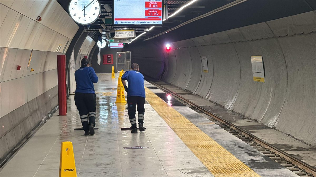 İSTANBUL (AA) – M9 Ataköy-Olimpiyat Metro Hattı’nın Bahçelievler Yenibosna istasyonunda,