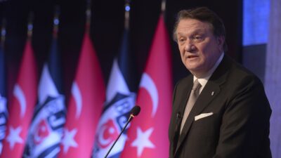 Beşiktaş Kulübü Başkanı Hasan Arat, Ümraniye'deki BJK Nevzat Demir Tesisleri'nde