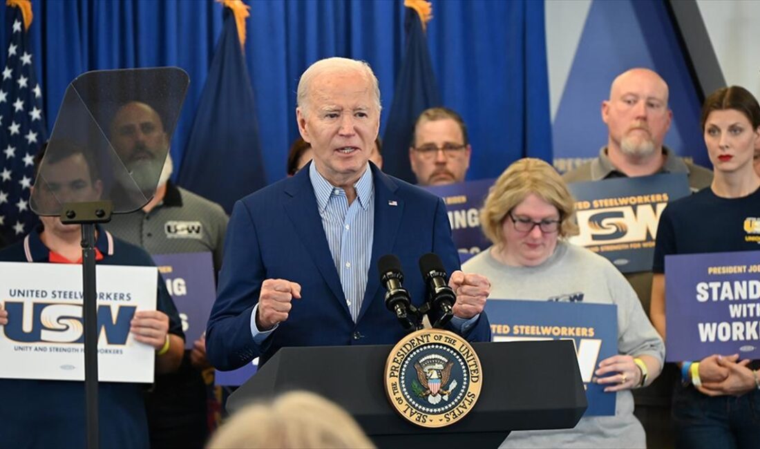 ABD'de Filistin destekçisi göstericiler, Başkan Joe Biden'ın konuşma yaptığı binanın