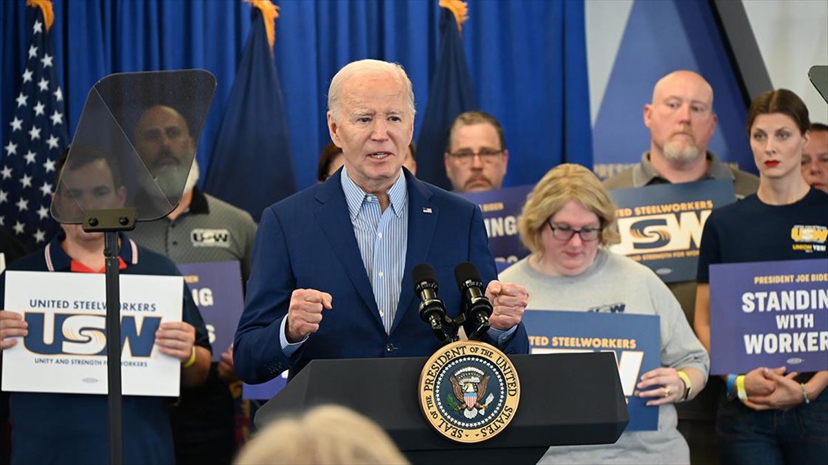 ABD'de Filistin destekçisi göstericiler, Başkan Joe Biden'ın konuşma yaptığı binanın