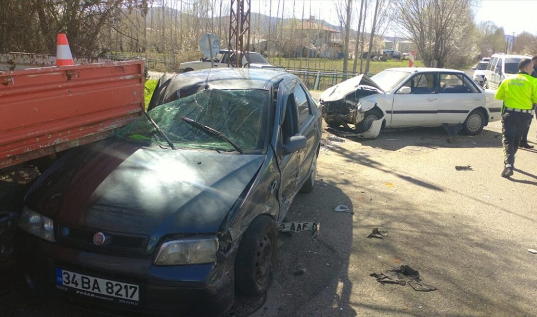 BINGÖL (AA) – Sürücülerinin kimliği henüz öğrenilemeyen 34 BA 8217