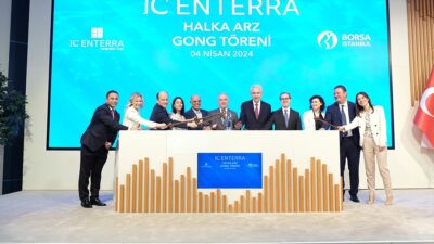 IC Enterra Yenilenebilir Enerji, bugün düzenlenen gong töreninin ardından Borsa