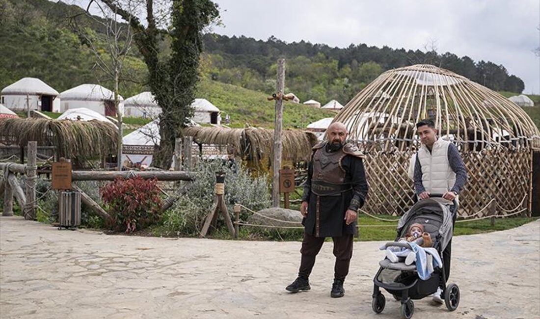 Özel tarihi dizilerin çekildiği Beykoz'daki Bozdağ Film Platoları, Ramazan Bayramı'nda