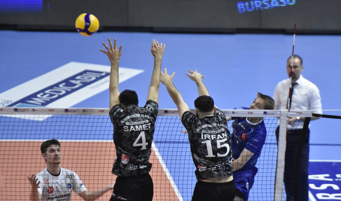 - Bursa Büyükşehir Belediyespor: 0 - Brand Group Alanya Belediyespor: