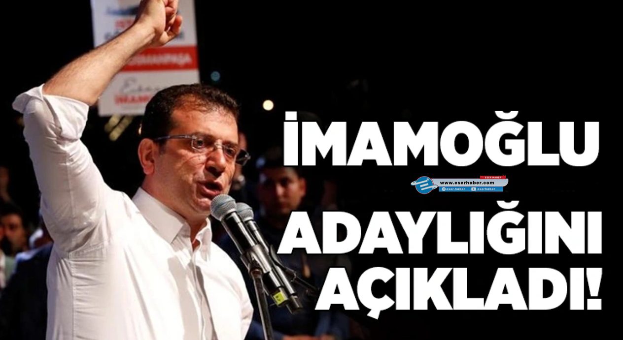 EKREM İMAMOĞLU CUMHURBAŞKANLIĞI ADAYLIĞINI AÇIKLADI.