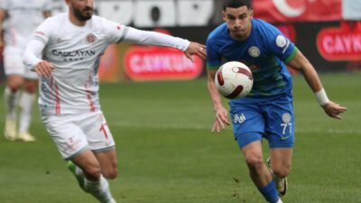 - Çaykur Rizespor: 1 - Bitexen Antalyaspor: 0 (İlk yarı)